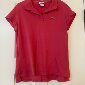 Lacoste Women's Red Polo Shirt